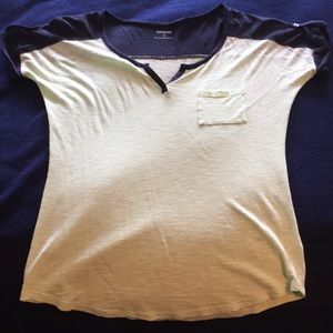 Blue and green shirt Express size small